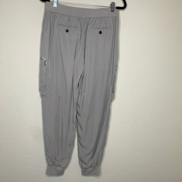 ATM Light Gray Tan Cargo Joggers Sz Large 100% Tencel - Picture 3 of 7